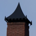 Schoorsteenkap geplaatst.